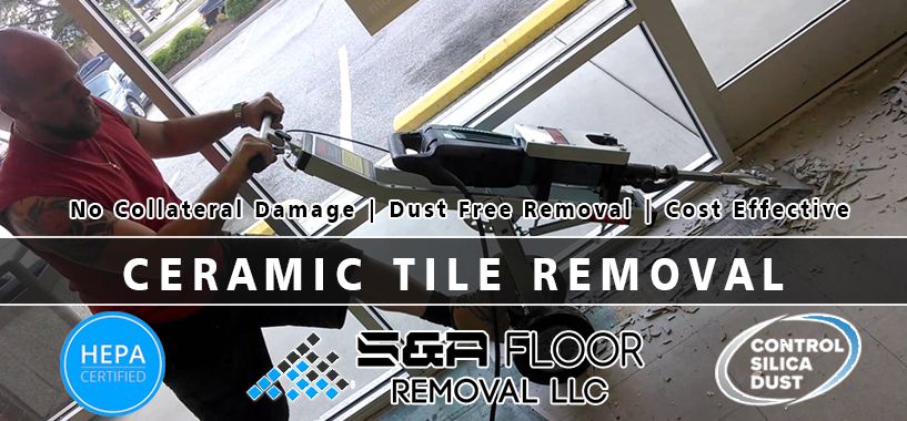 Ceramic Tile Removal Dustless Floor, How To Remove Old Ceramic Tile Floor
